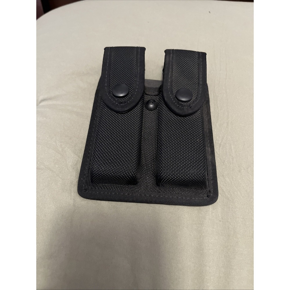 Safari Land Size 2 Nylon Double Magazine Pouch OD Black - Excel